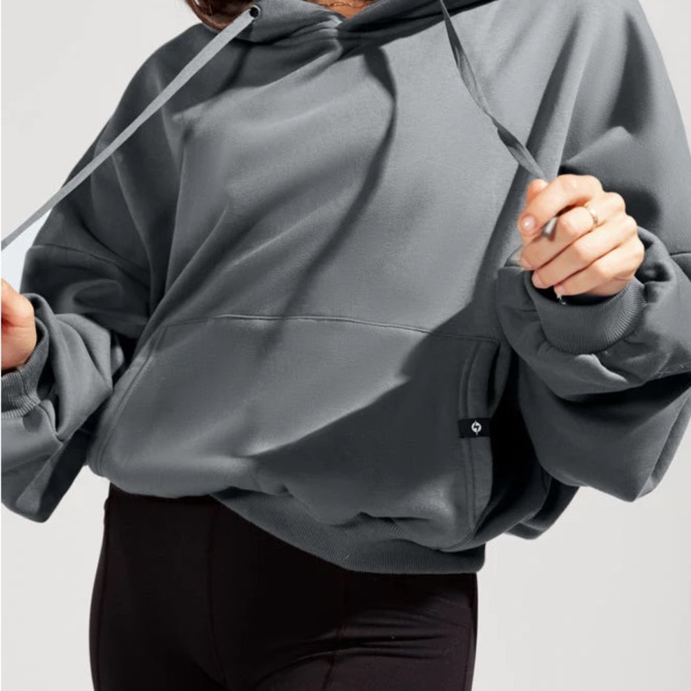 POPFLEX women’s cloud hoodie charcoal gray